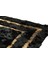 Gold Varaklı Siyah Doğal Toskana Halı 120 x 180 Cm 4
