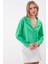 Uzun Kol Viskon Keten Crop Gömlek 4
