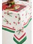 Kırmızı Kozalak Yılbaşı Christmas Yemek Masa Örtüsü 2