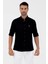 Slim Fit Uzun Kollu Siyah Erkek Gömlek 157169510 1