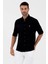 Slim Fit Uzun Kollu Siyah Erkek Gömlek 157169510 2