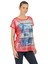 Oversize Flamingo Desenli Kadın T-Shirt - Kısa Kol Rahat Günlük 5