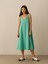 %100 Keten Oversize Elbise 1