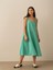 %100 Keten Oversize Elbise 2