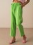 %100 Keten Regular Fit Pantolon 3