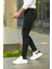 Erkek Antrasit Lazerli Skinny Fit Jean Pantolon 2