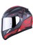 Rapıd Xtreet Mat Siyah-Kırmızı Kask Gri Cam 1