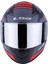 Rapıd Xtreet Mat Siyah-Kırmızı Kask Gri Cam 4