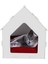 Büyük Kedi Evi Dekoratif Ahşap Dayanıklı 50X35 cm Kedi Yatağı Merdivenli Model 1