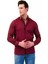Kırmızı Siyah Pötikareli Slim Fit Uzun Kol Erkek Gömlek10 2