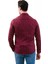 Kırmızı Siyah Pötikareli Slim Fit Uzun Kol Erkek Gömlek10 3