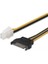 30 cm 15 Pin Erkek Sata To 4 Pin Kablo 15 Pin Sata To 4 Pin 12V Power Kablo 1
