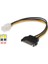 30 cm 15 Pin Erkek Sata To 4 Pin Kablo 15 Pin Sata To 4 Pin 12V Power Kablo 2