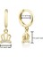 Kairos Jewelry 14 Ayar Altın Tiny Treasures Crown Küpe KRS-K15-14GEZ 3