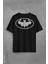 Batman Logo Gym Fitness Bodybuilding Sırt Ön Baskılı Oversize Tişört T-Shirt 2