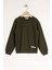 Erkek Çocuk Haki Renkli Bisiklet Yaka Of That Fun Baskılı Uzun Kollu Sweatshirt 1