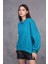 Fancy Kadın Bisiklet Yaka Yumuşacık İçi Pamuklu Oversize Basic Kalın Sweatshirt 2