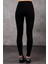 Fancy Kadın Beli Lastikli Yüksek Bel Slim Fit Fitilli Basic Tayt 5