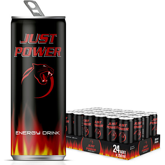 Just Power Enerji İçeceği, 250 ml (24'lü Paket, 24 adet x 250 ml)