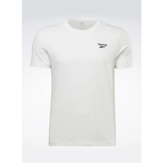 Reebok Yuvarlak Yaka Düz Beyaz Erkek T-Shirt HG4443 Rı Left Chest Logo