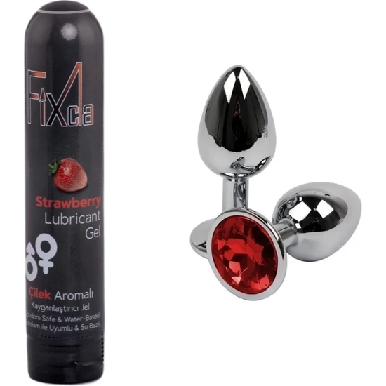 Fixcla Kayganlaştırıcı Jel Strawberry 125 Ml Ve S Plug 2'Li Set