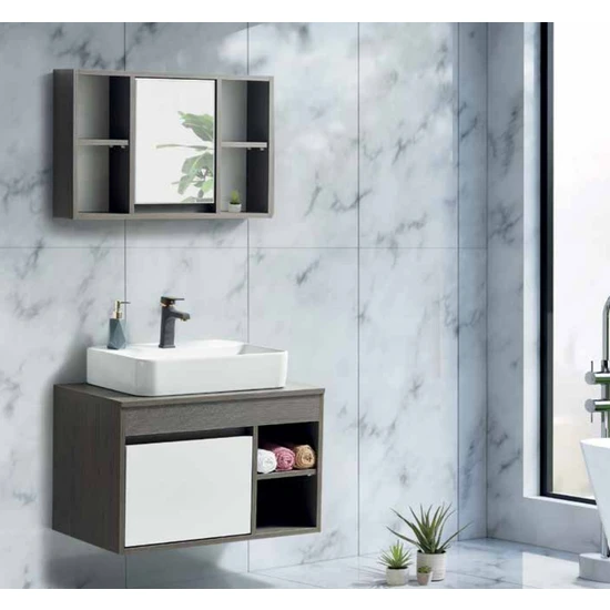 Saydam Mobilya Pandora MDF Banyo Dolabı 80 cm
