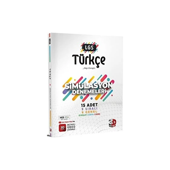 3D Yayınları 8. Sınıf Lgs Türkçe Simülasyon 15 Deneme 3D Yayınları