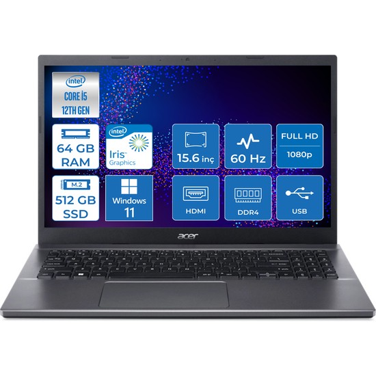 Acer Ex Intel Core I U Gb Gb Ssd Windows Fiyat