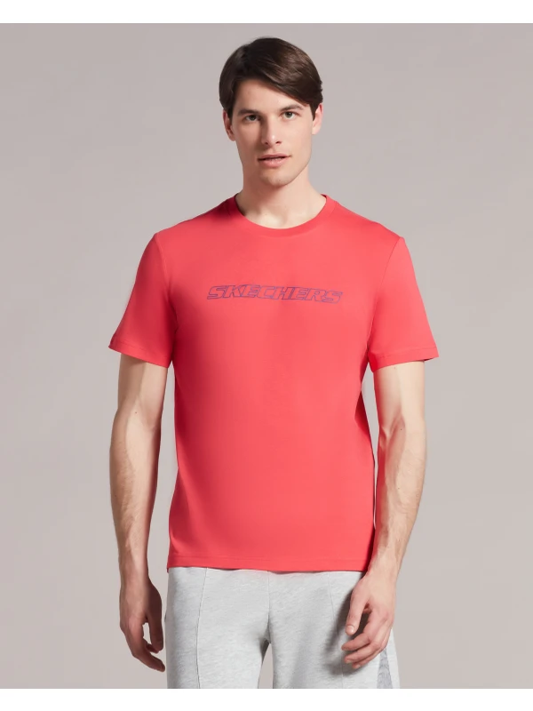 Skechers M Big Logo T-Shirt Erkek Kırmızı Tshirt - S202243-600