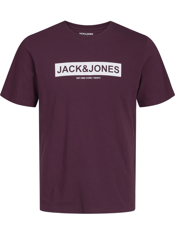 Jack & Jones Logo Baskılı Tişört- Pin