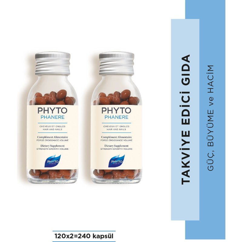Phyto Phytophanere 2'li Avantajlı Paket 2x120 Kapsül