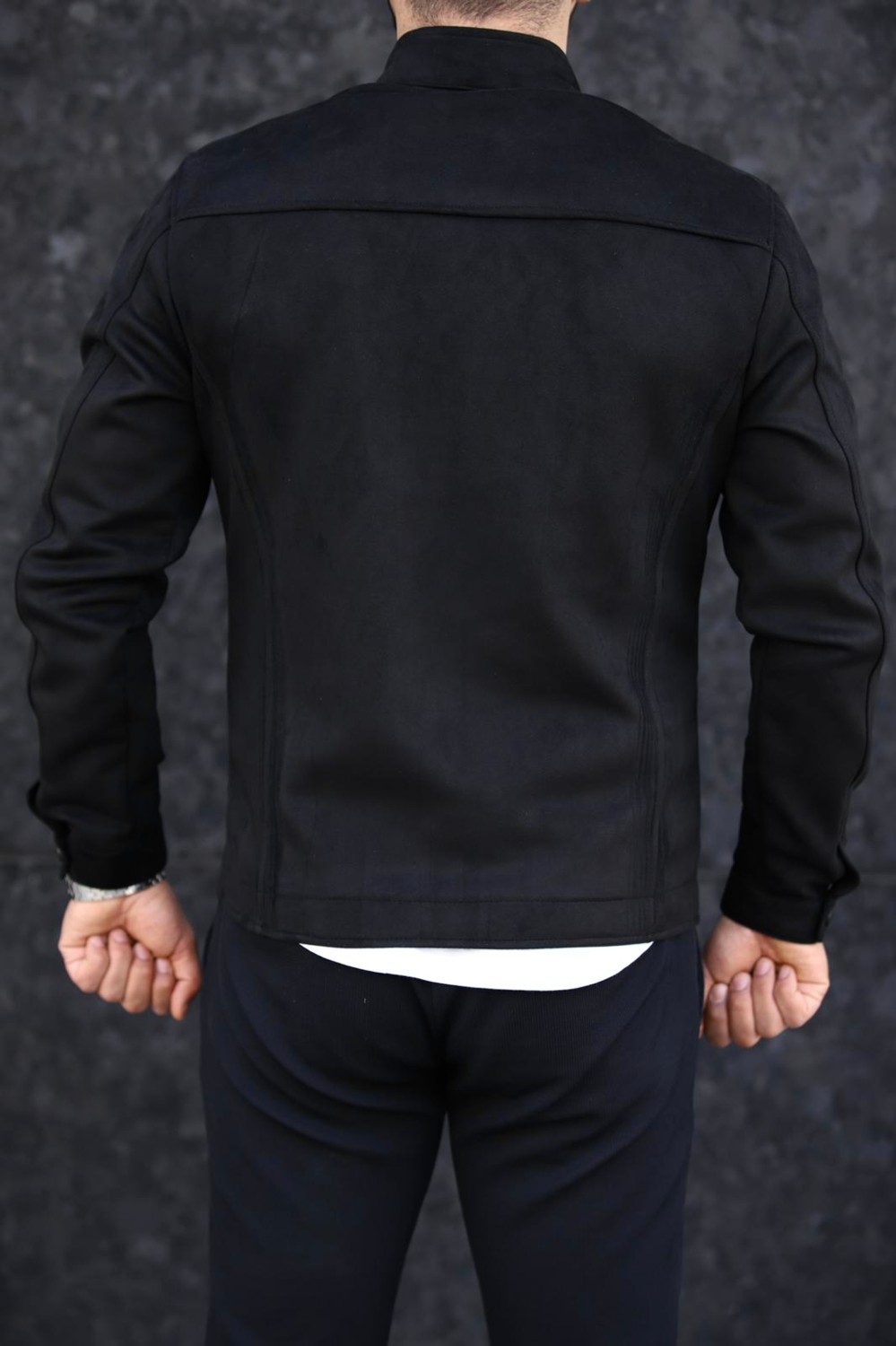 S/B Collection SB Collection Erkek Siyahbaharlık Süet Ceket görsel 3