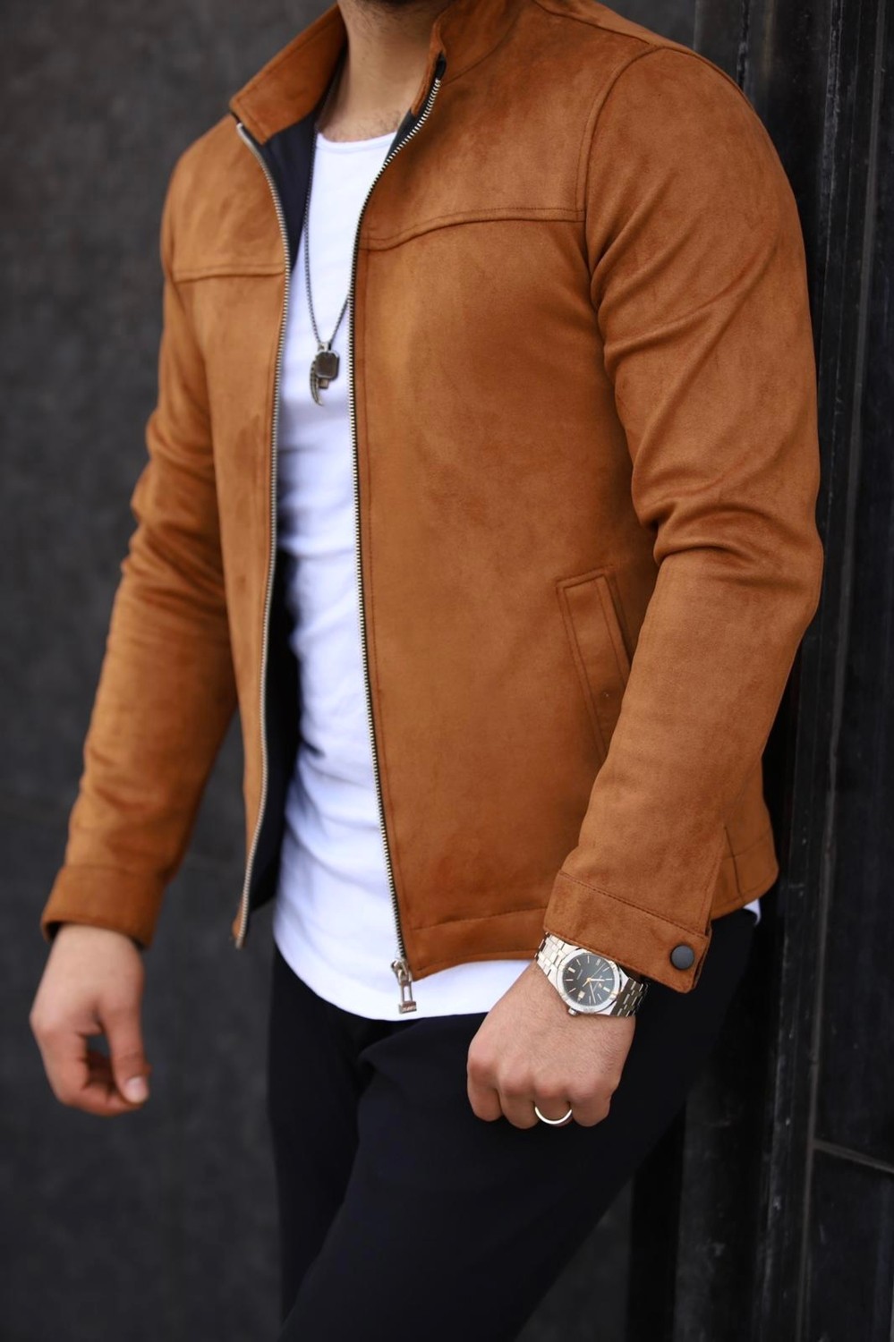 S/B Collection SB Collection Erkek Siyahbaharlık Süet Ceket görsel 7