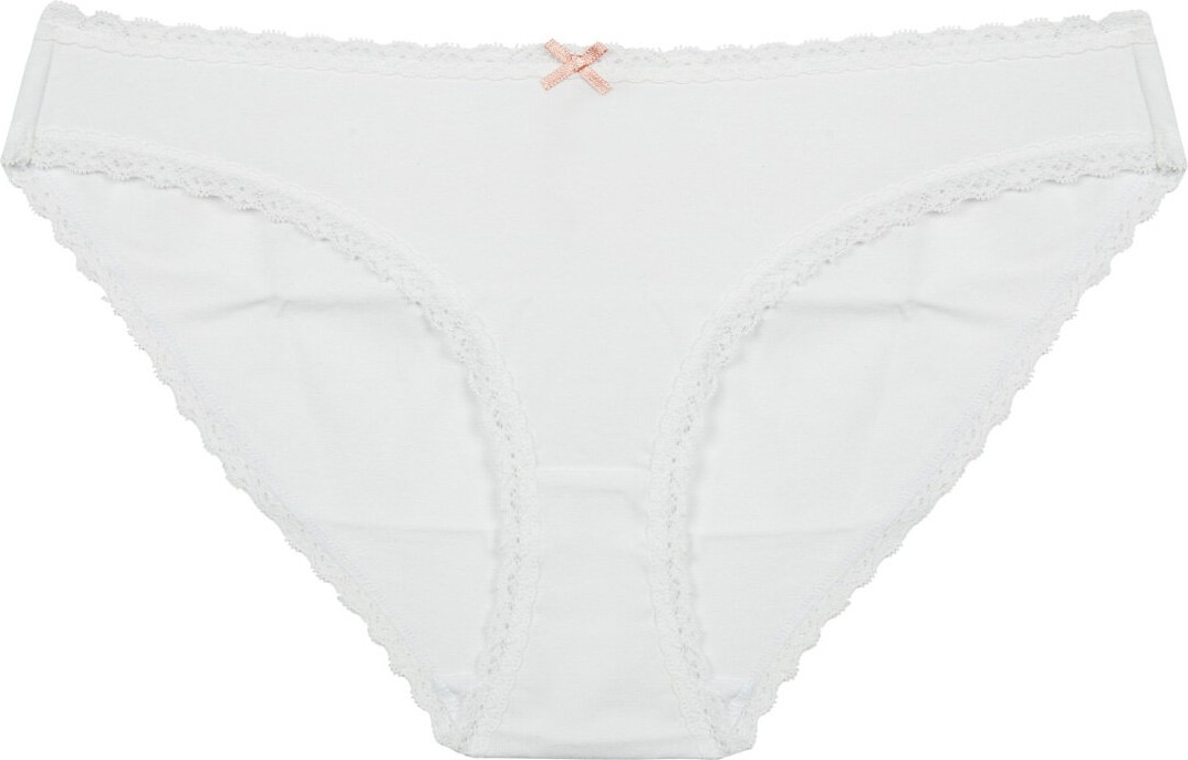 Penti Daily Lace 3'lü Pamuklu Bej Slip Külot görsel 2