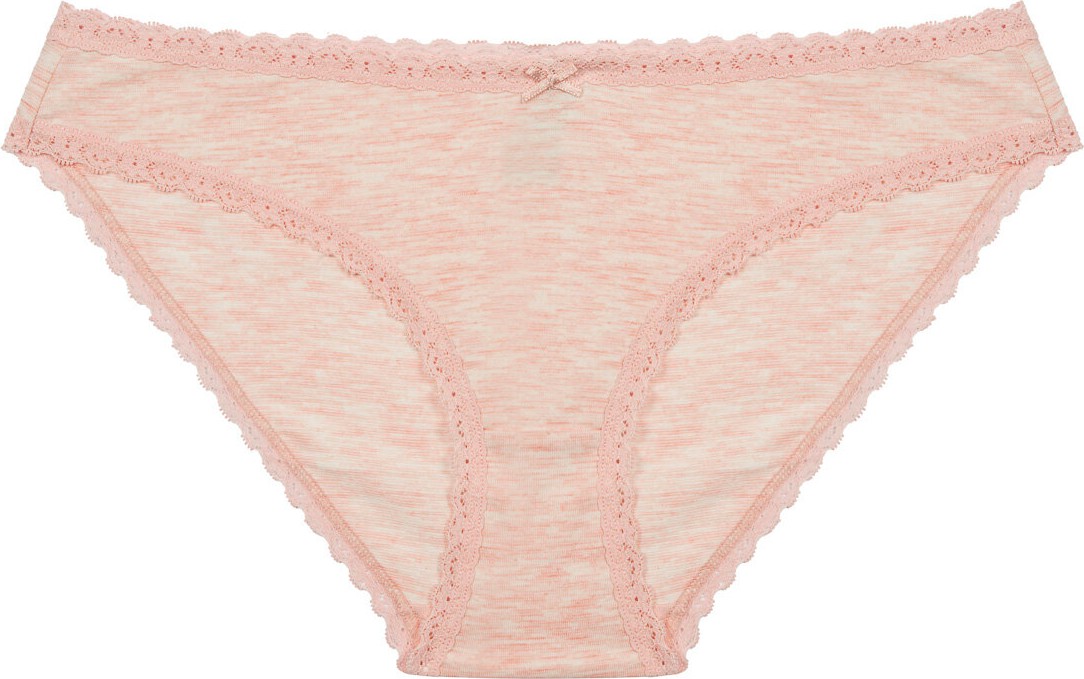 Penti Daily Lace 3'lü Pamuklu Bej Slip Külot görsel 4