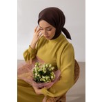 Silk Home Twill Eşarp Düz Desen Su ve Leke Tutmaz 90 x 90 cm Kadınlar İçin 4 Mevsim