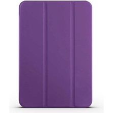 Kilifone - iPad Mini 2021 (6.nesil) - Tablet Kılıfı Smart Cover Standlı 1-1 Kılıf - Mor