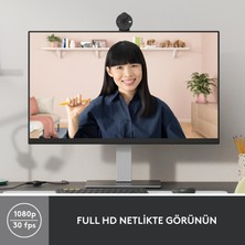 Logitech BRIO 300 Full HD 1080p Gizlilik Kapaklı Mikrofonlu Web Kamerası - Siyah