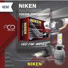 H16 led xenon far ampulü seti niken eco 8000lm