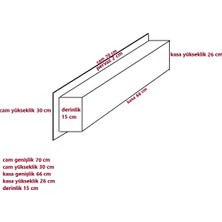 Dekor66 Elektrikli Dekoratif Yapay Şömine 70X30X15 cm