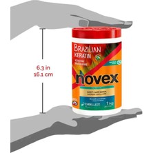 Novex Brazilian Keratin - Kurumuş ve Zarar Görmüş Saçlar Için Brezilya Keratini İçeren Saç Maskesi 1 kg