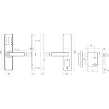 Zkteco ML100 Wi-Fi Özellikli Parmak Izi Akıllı Kilit