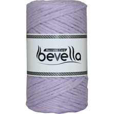 Bevella Taranan Makrome Ipi 3mm Tek Büküm Taranabilir Pamuk Makrome Ipi Lila