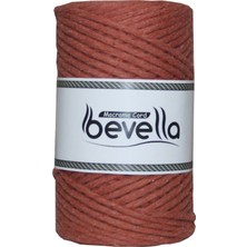 Bevella Taranan Makrome Ipi 3mm Taranabilir Pamuk Tek Büküm Makrome Ipi Kiremit
