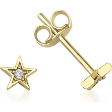 Kairos Jewelry 14 Ayar Altın Işıltılı Minimal Yıldız Çivi Küpe
KRS-K33-14GEZ-2