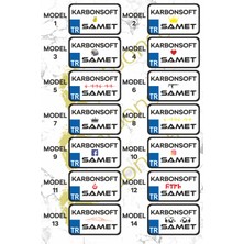 Karbon Soft Kişiye Özel  Ahşap Dekor Plaka, Bisiklet Plaka, Isimli Plaka, Cam Önü Plakası, Aksesuar Plaka