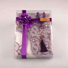 Hayrat Neşriyat Tesbih + Seccade Hediye Seti (Mor)