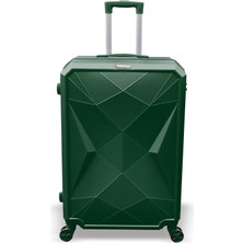 Coral High Diamond Abs Yeşil Büyük Boy Valiz 16613