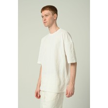 Don Q Shot Erkek Düz Oversize Kısa Kollu T-Shirt