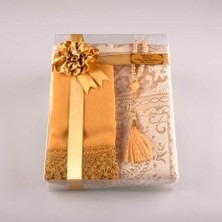 Hayrat Neşriyat Tesbih Seccade Şal Set (Gold)